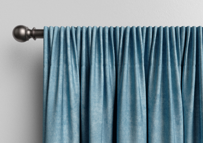 Florence Faux Suede, Cloud Blue - Made to Measure Curtains - Image 9